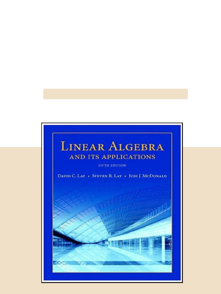 Solution Manual for Linear Algebra and Its Applications 5th Edition Lay ...