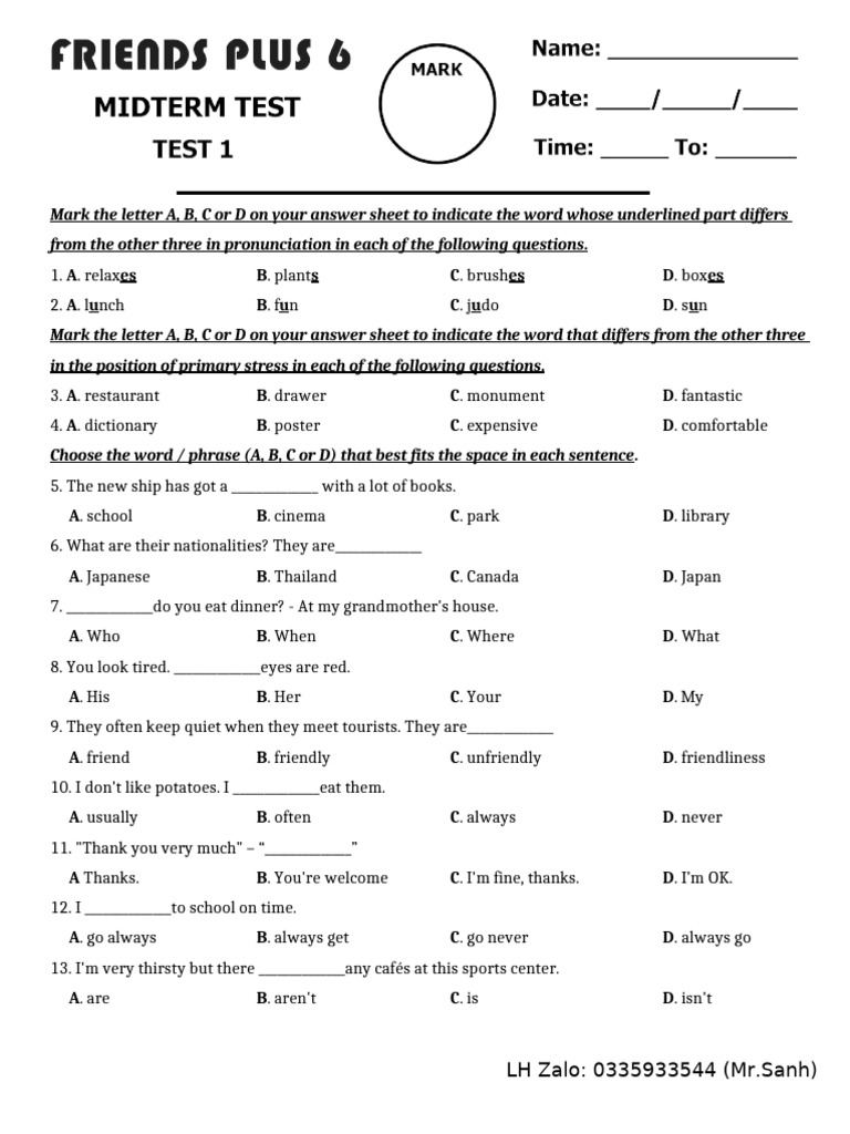 Midterm Test | PDF