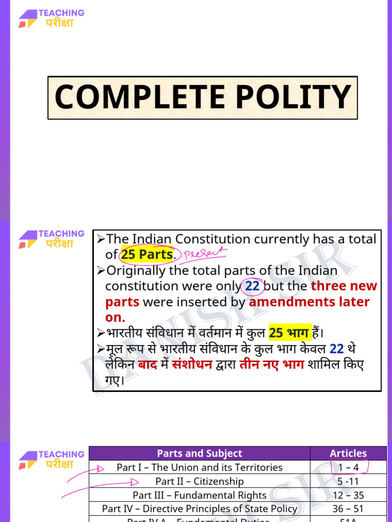 Polity Part 1pdf | PDF