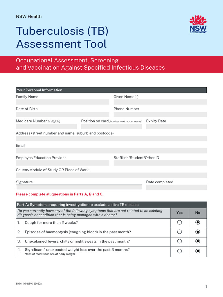 Tb Assessment Tool | PDF | Tuberculosis | Immunology