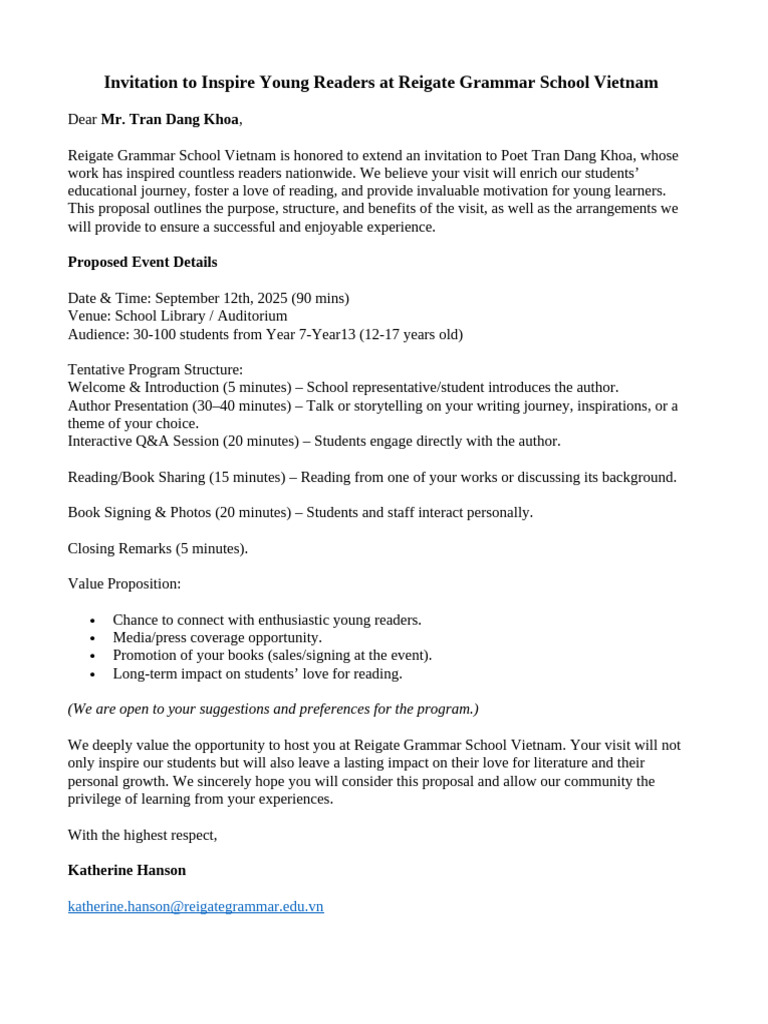 Invitation Author Visit (en-VIE) | PDF