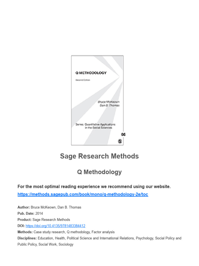 bài báo NC Q method | PDF | Methodology | Regression Analysis