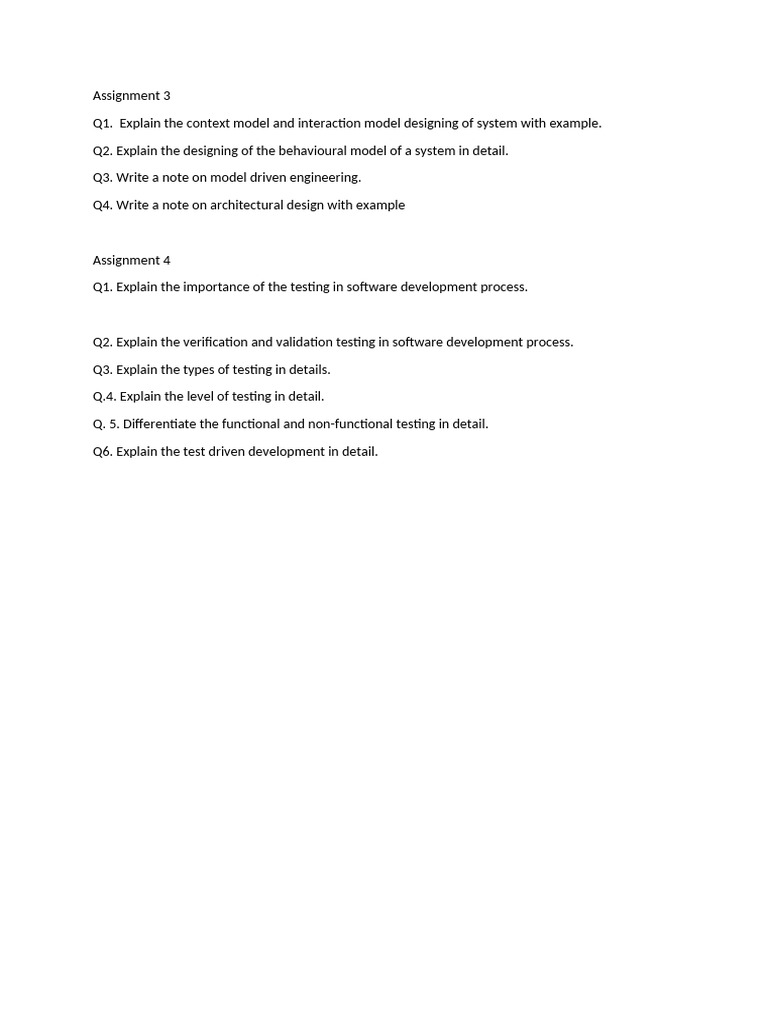 Software Design and Testing Models Guide | PDF