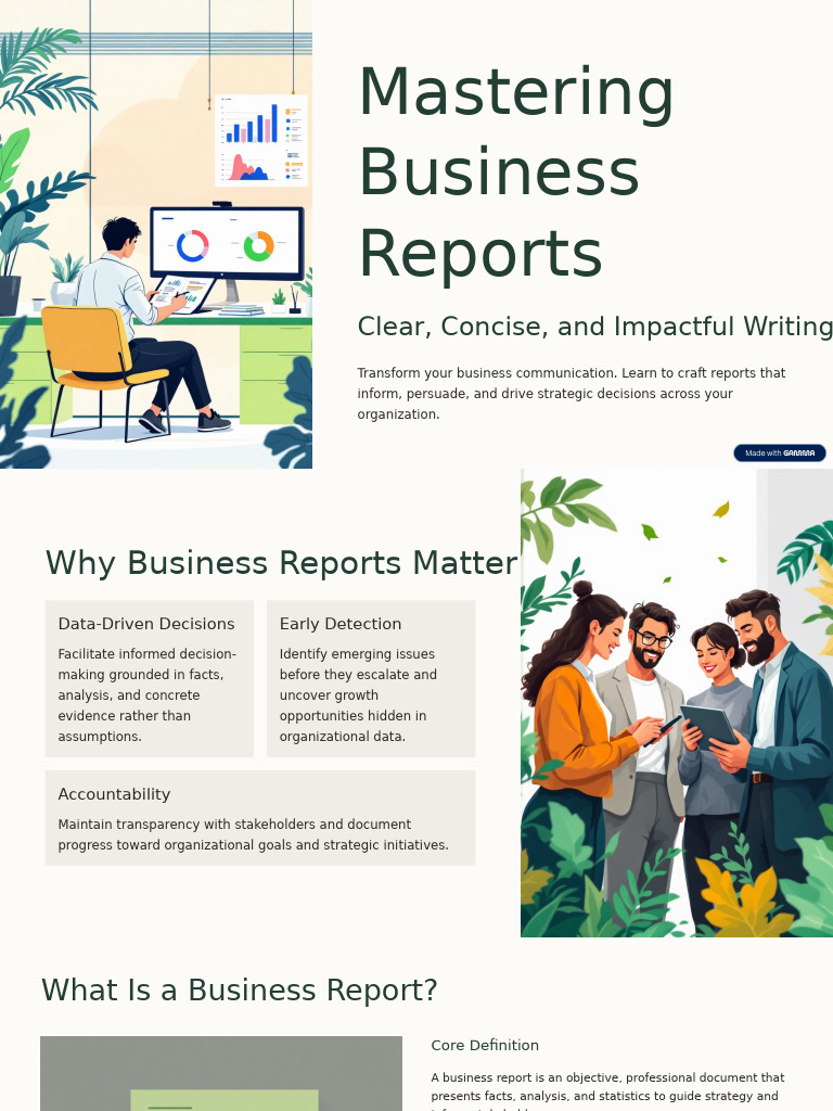 Mastering Business Report Writing | PDF | Risk | Proofreading