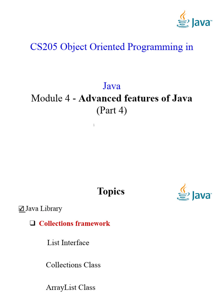 Java List and ArrayList Overview | PDF | Class (Computer Programming ...