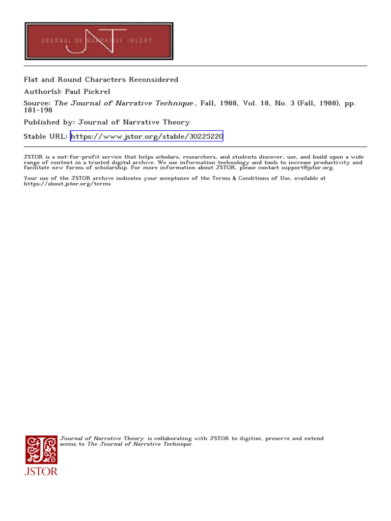 Reevaluating Flat vs. Round Characters | PDF | Middlemarch