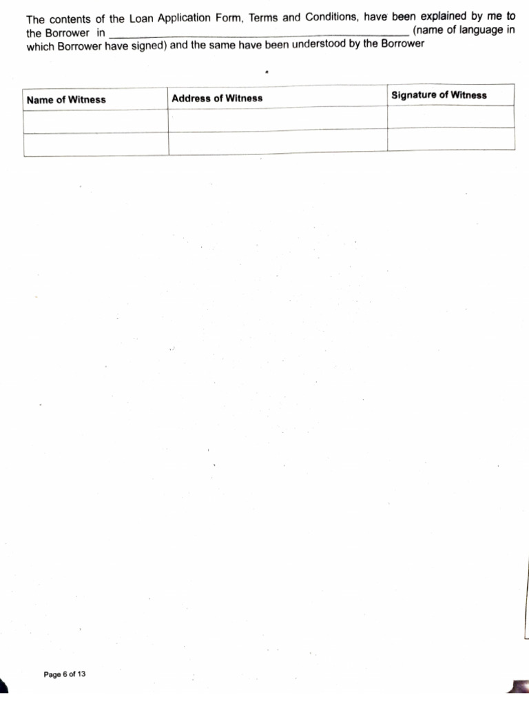 Loan Application Form Overview | PDF