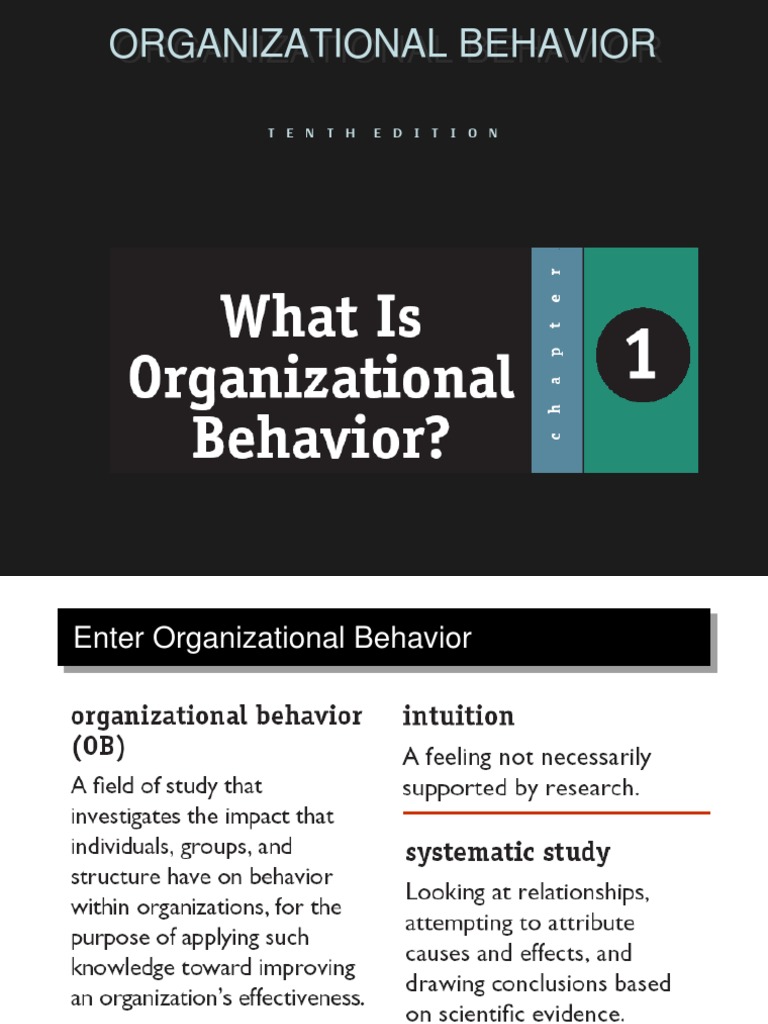 Organizational Behavior: T E N T H E D I T I O N | PDF