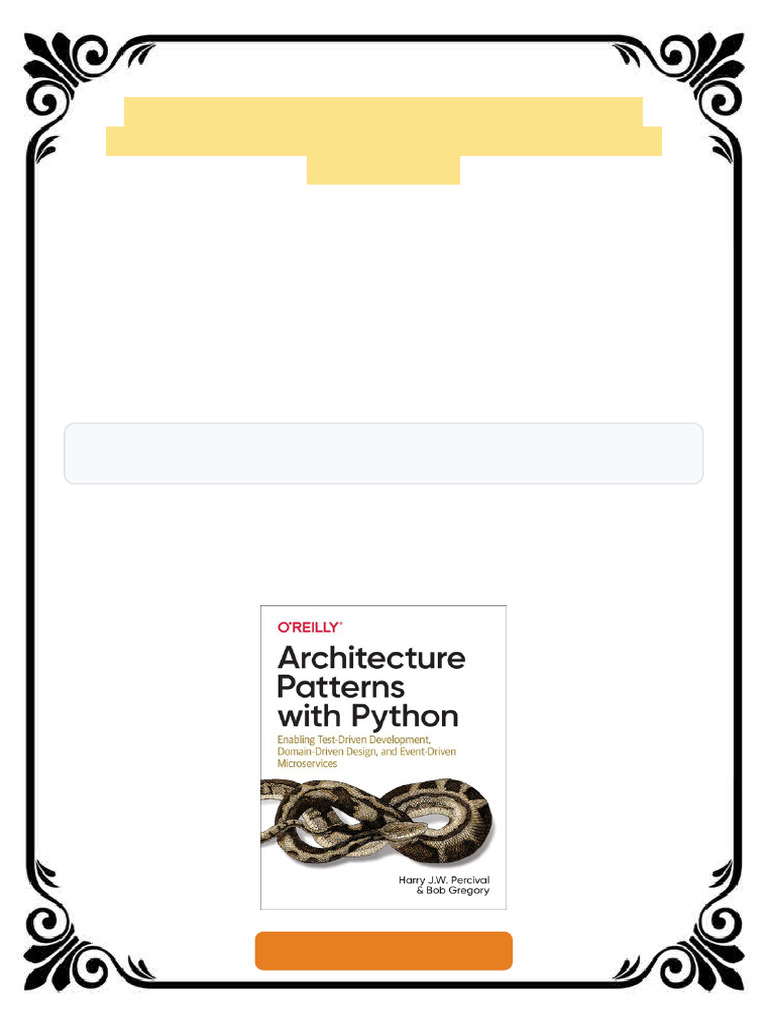 Architecture Patterns with Python 1st Edition Harry Percival eBook ...