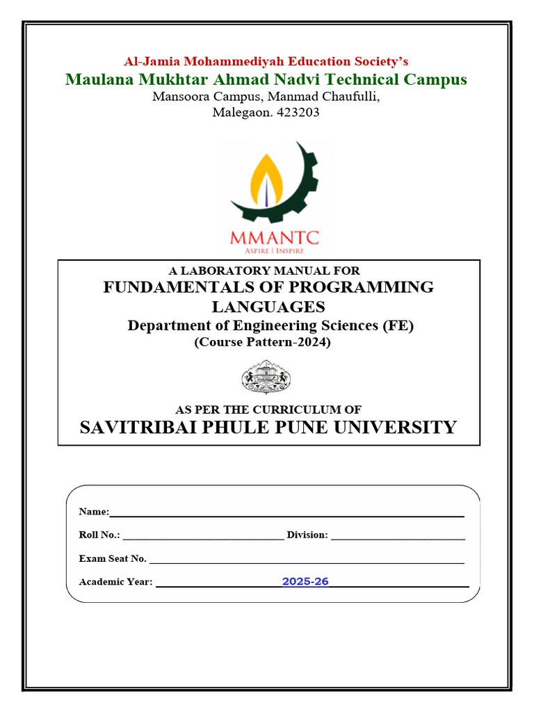 FPL Manual Ay 25-26 | PDF | Computer Program | Programming