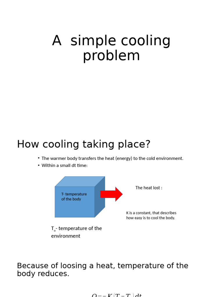 A Simple Cooling Problem | PDF