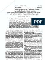 Pharmacokinetics Cephalexin: Dosage Nomograms Impaired: of Cefaclor and For Renal Function