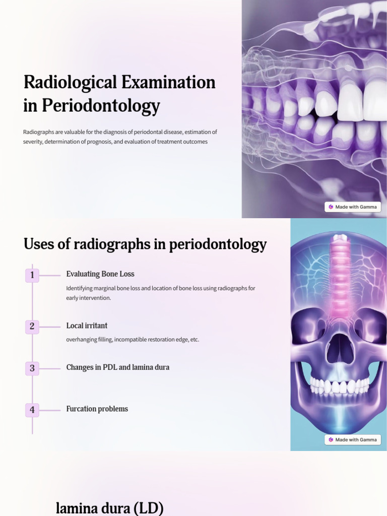 Radiographic Insights in Periodontology | PDF