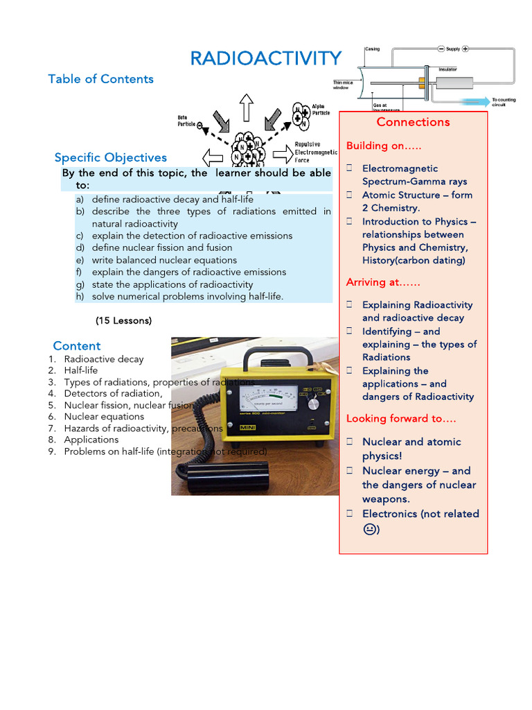 Understanding Radioactivity Basics | PDF | Radioactive Decay | Neutron