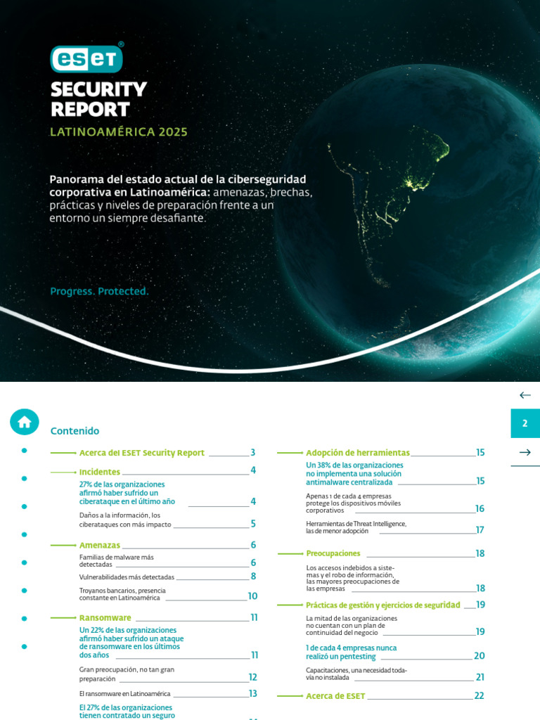 Eset Security Report 2025 Es | PDF | Secuestro de datos | Seguridad