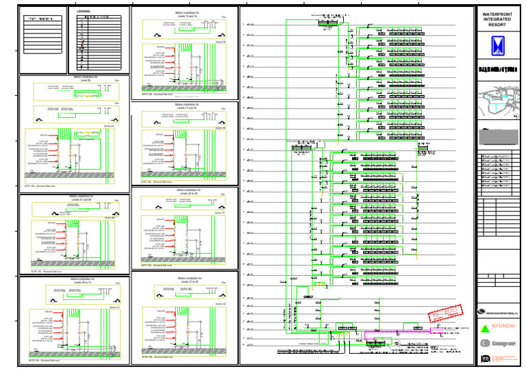 Water Supply Riser Diagram Plans | PDF | Valve | Hydraulic Engineering