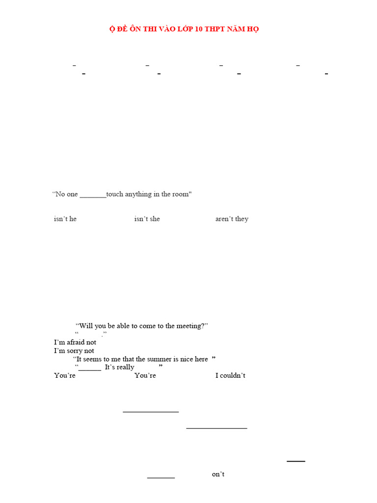 Grade 10 English Practice Test 2020-2021 | PDF | English Language ...
