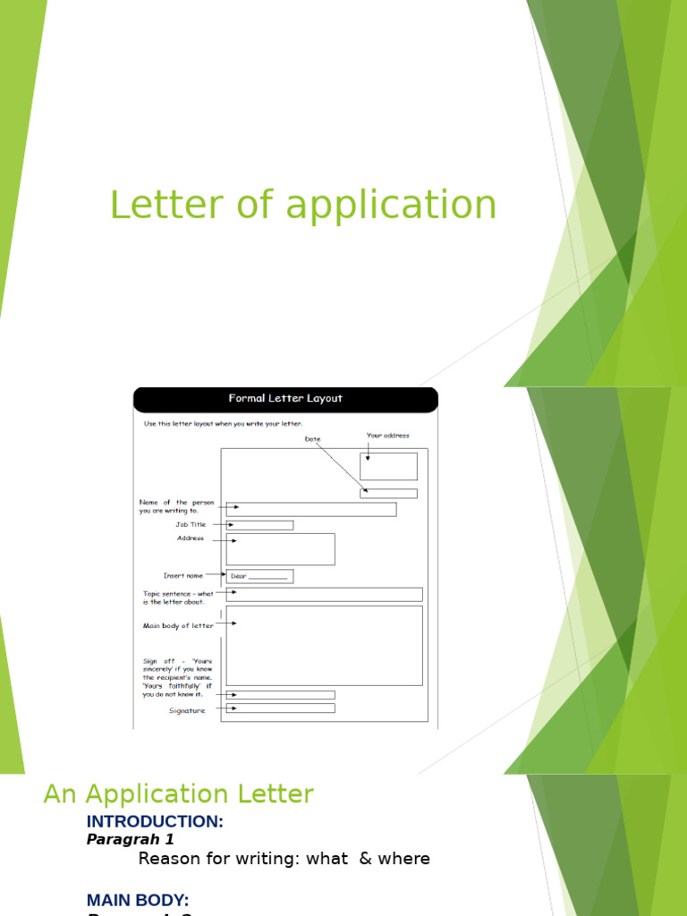 Letter of Application | PDF