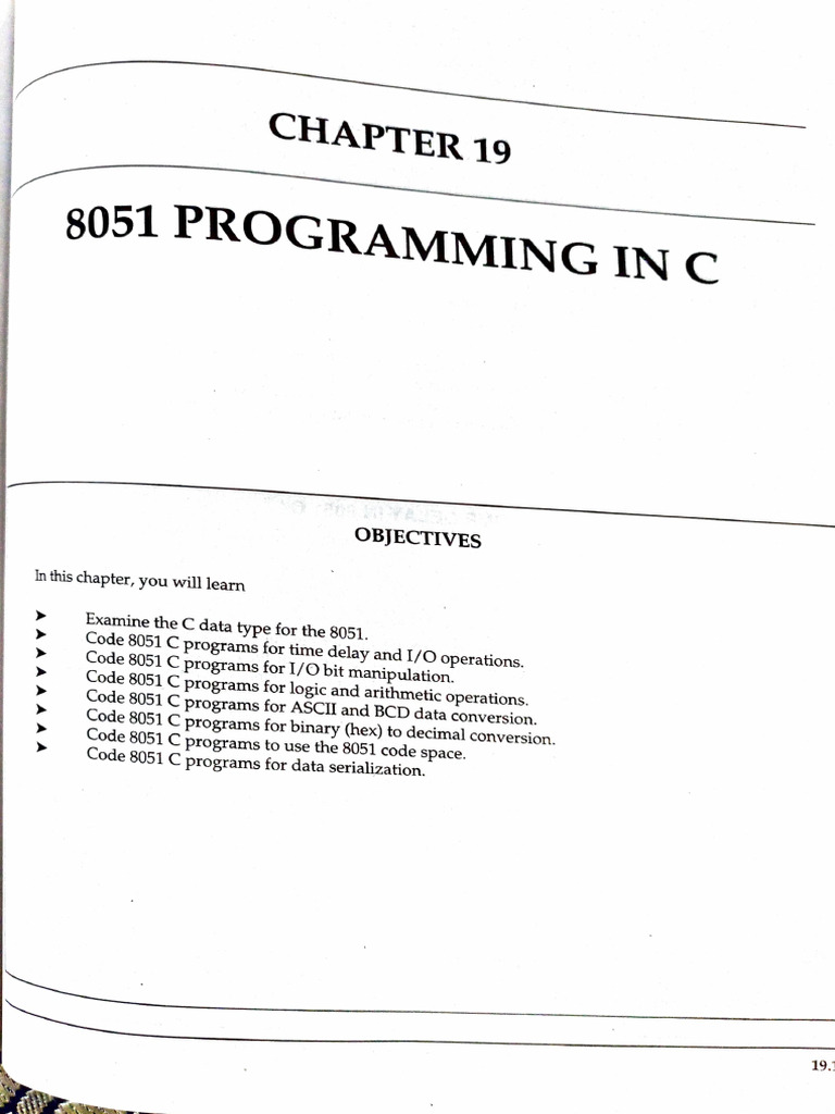 8051 Programming in C | PDF