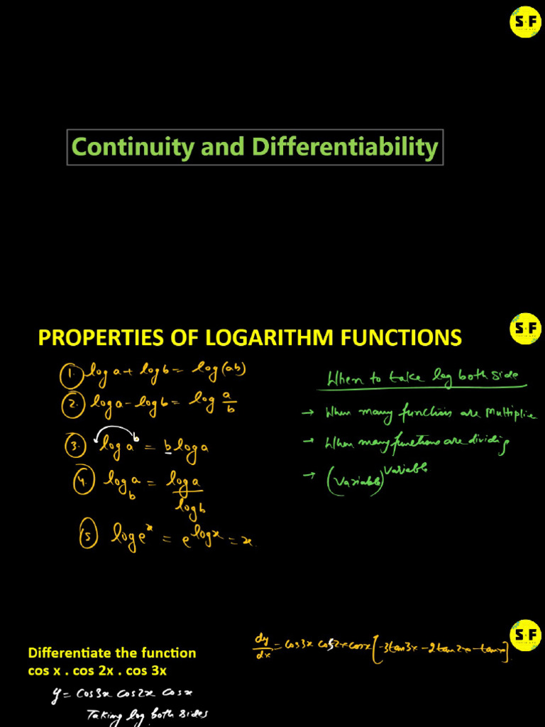 Continuity and Differentiability L2 | PDF