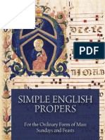 Simple English Propers