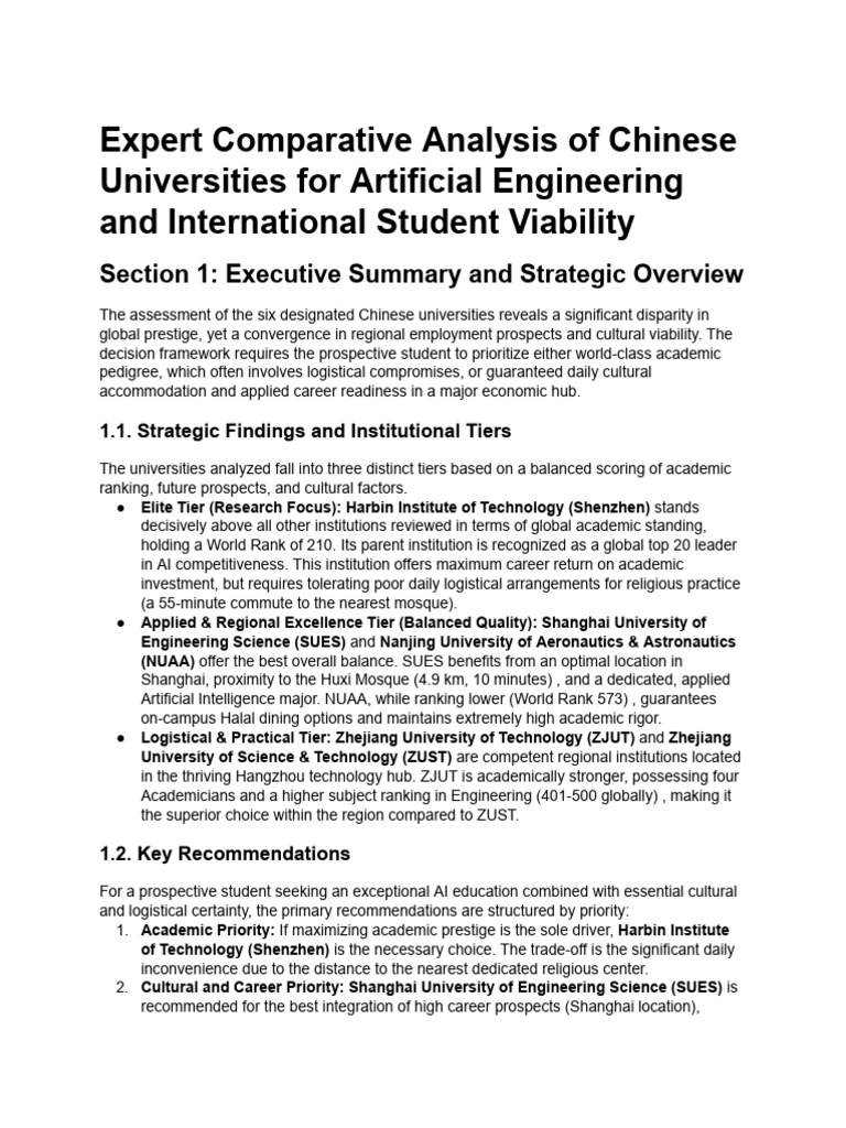 Top Chinese Universities for AI Studies | PDF | Artificial Intelligence ...