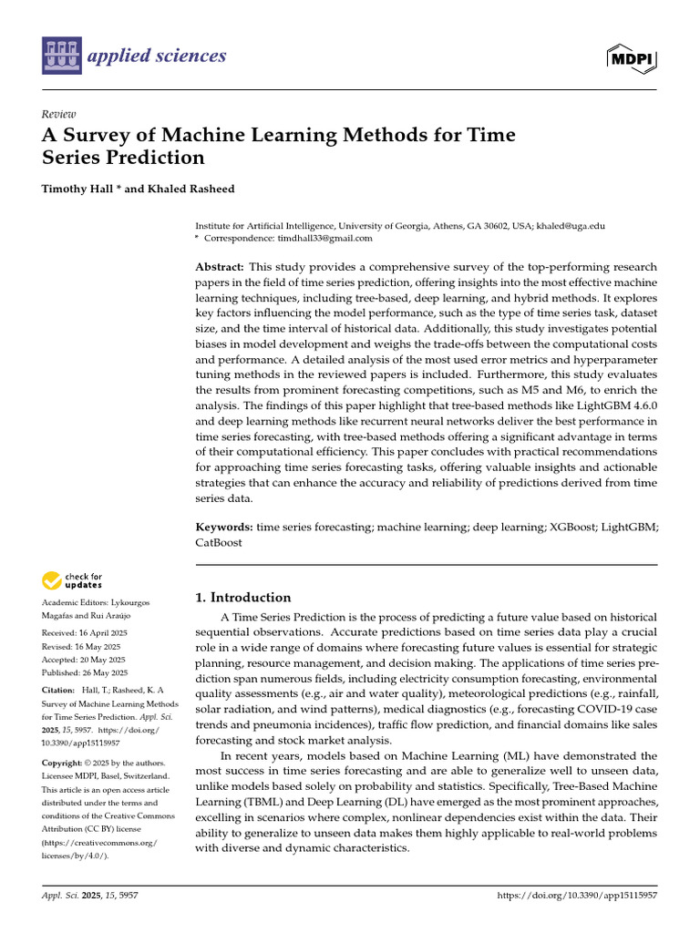 Machine Learning for Time Series Forecasting | PDF | Statistical ...