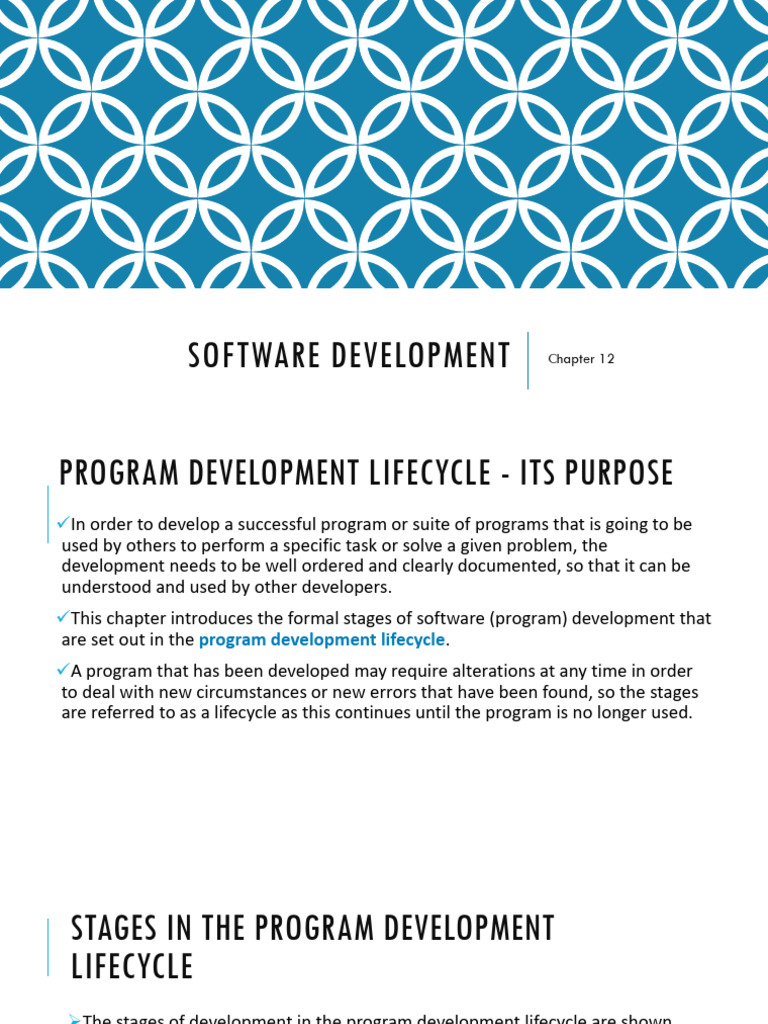 Program Development Lifecycle Explained | PDF | Software Development ...