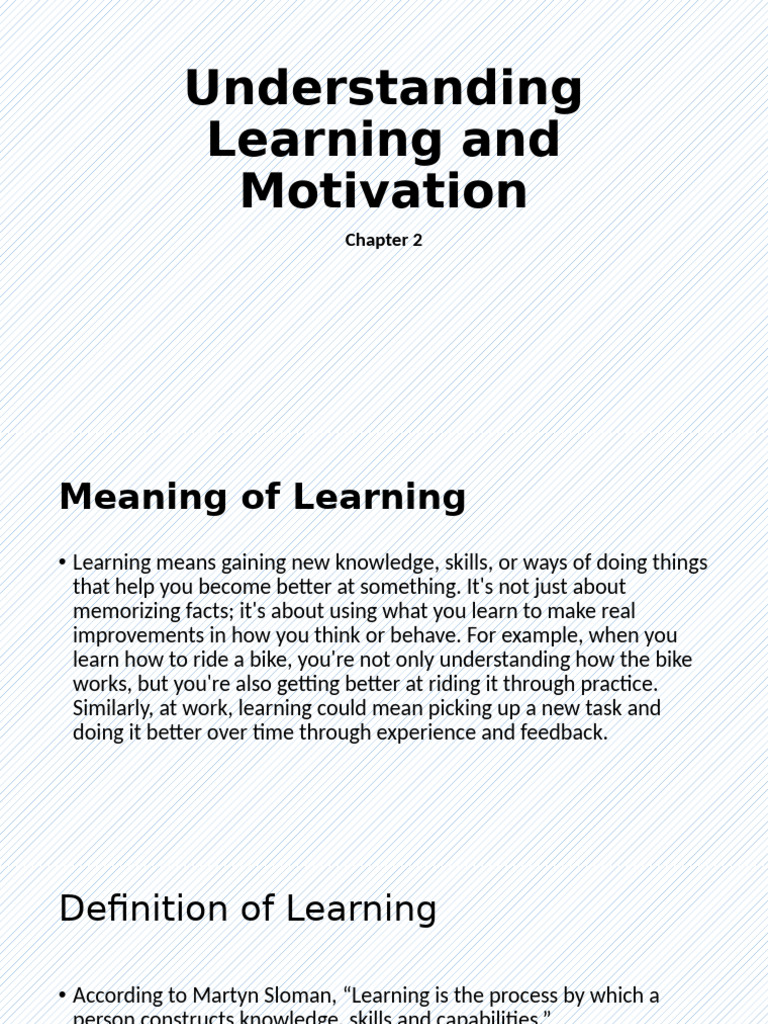 Understanding Learning and Motivation | PDF | Classical Conditioning ...