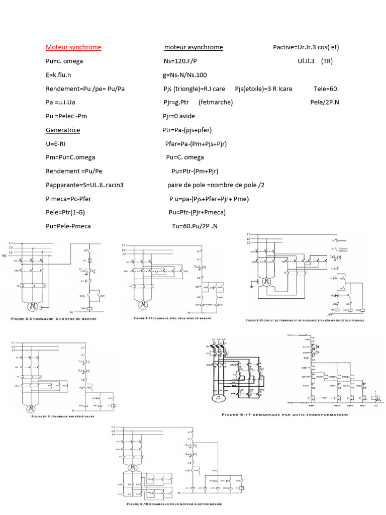 Formules de rendement des moteurs électriques PDF — free download