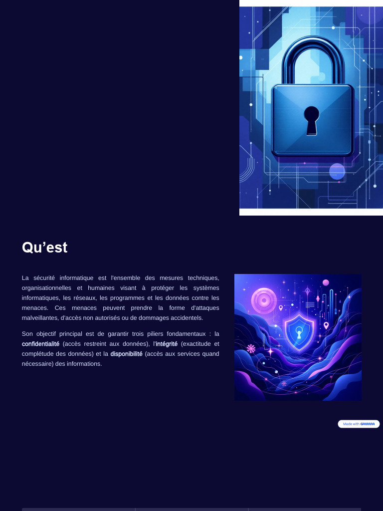 Sécurité Informatique : Principes et Menaces | PDF | Sécurité ...