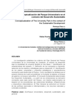 Conceptualization of The University Park in The Context of The Sustainable Development
