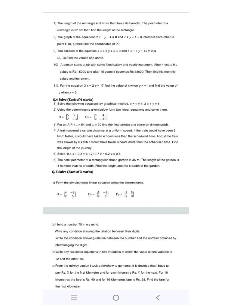 MATH 1 Question | PDF