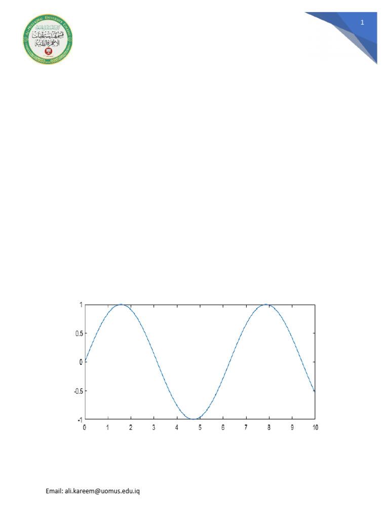 MATLAB Basic Plotting Techniques | PDF | Cartesian Coordinate System ...