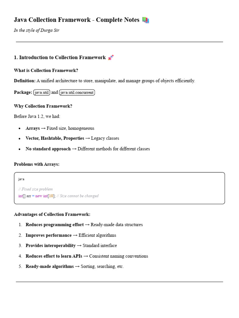 Java Collection Framework Overview | PDF | Queue (Abstract Data Type ...
