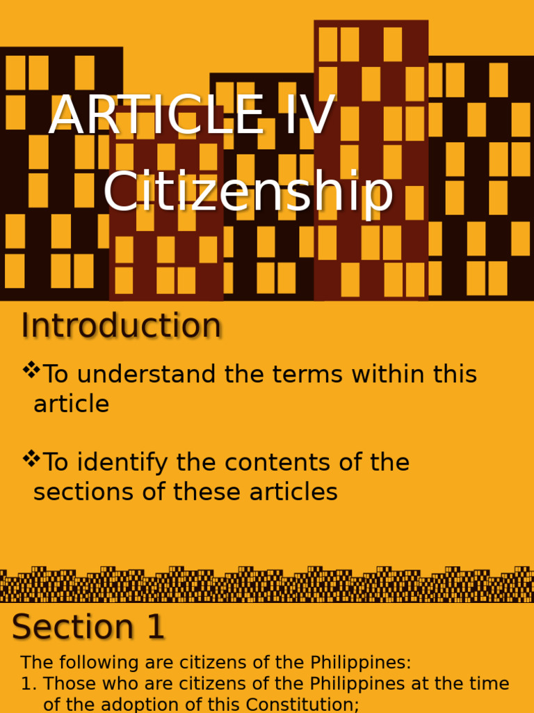 Understanding Philippine Citizenship Laws | PDF | Naturalization ...