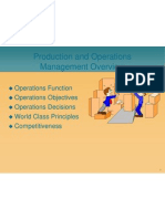 Production and Operations Management Overview