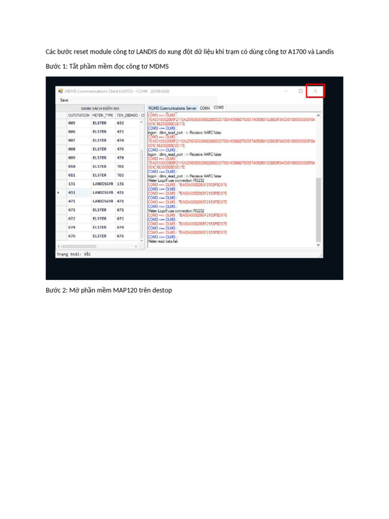 Các Bư C Reset Module Công Tơ LANDIS | PDF
