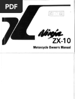 Ninja ZX 10 1989 Owners Manual | PDF