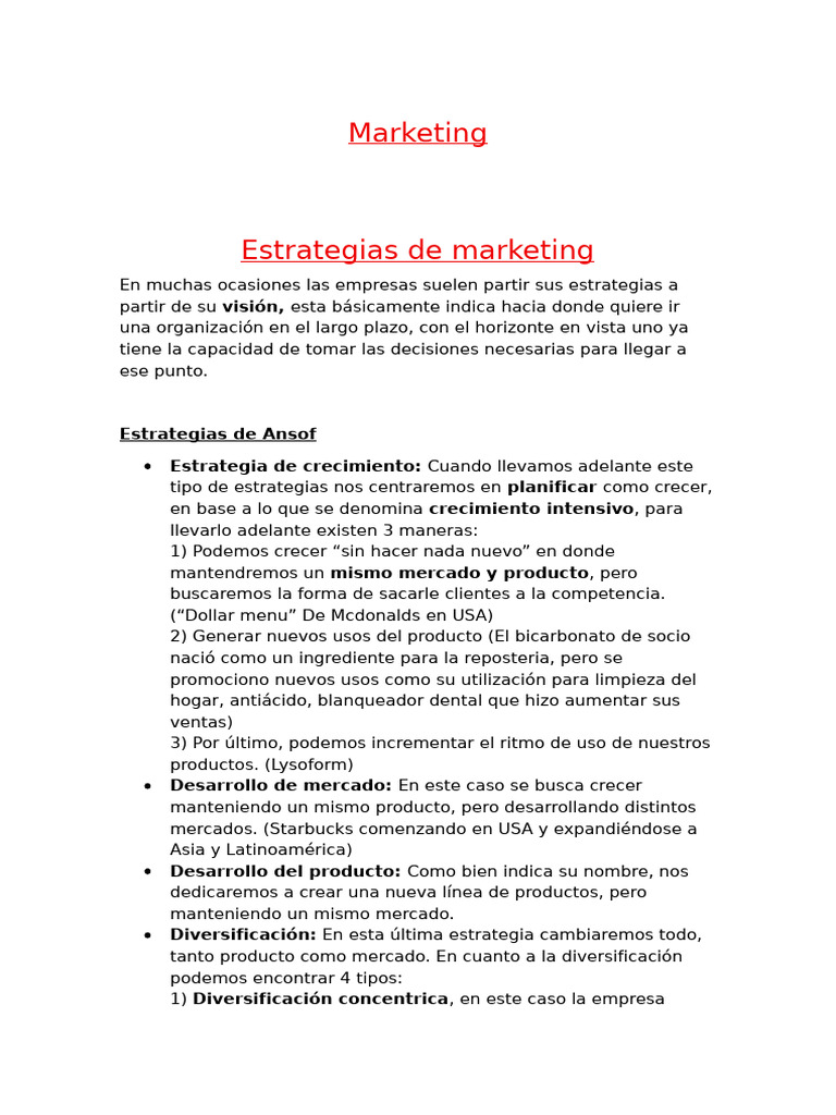 Estrategias de Marketing Efectivas | PDF | Marketing | Mercado (economía)