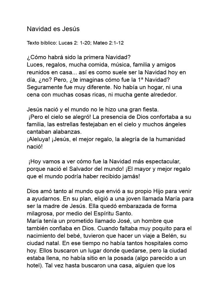 La Verdadera Historia de la Navidad | PDF | Navidad | María, madre de Jesús