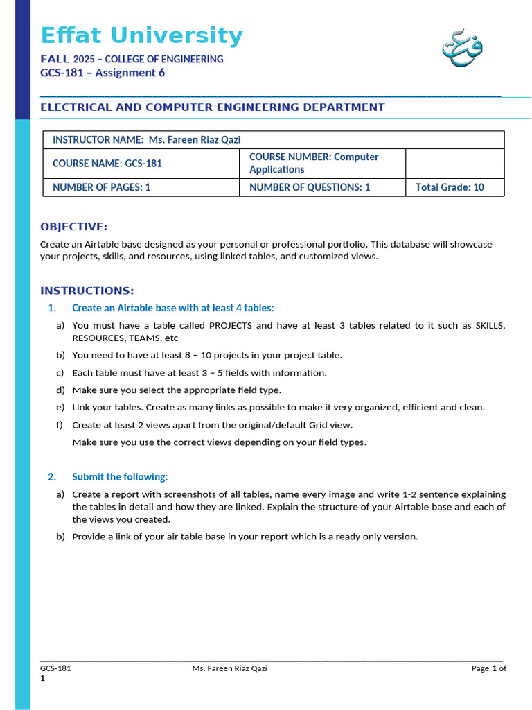Assignment 6 | PDF
