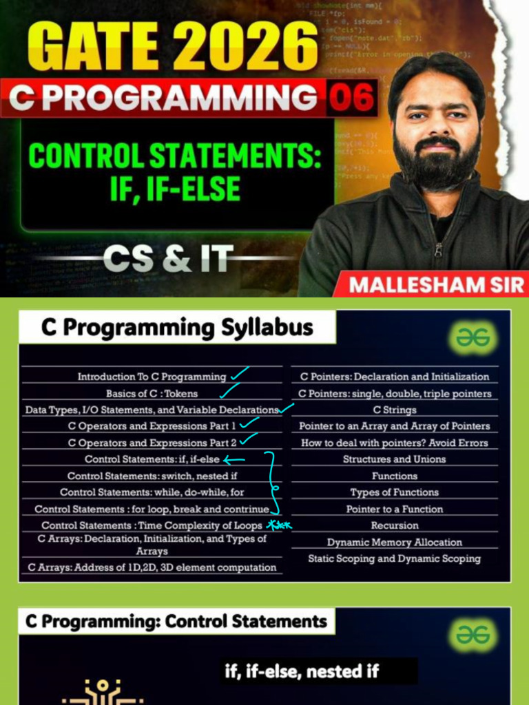 6 C Control Statements Part1 - Deva - Sir | PDF