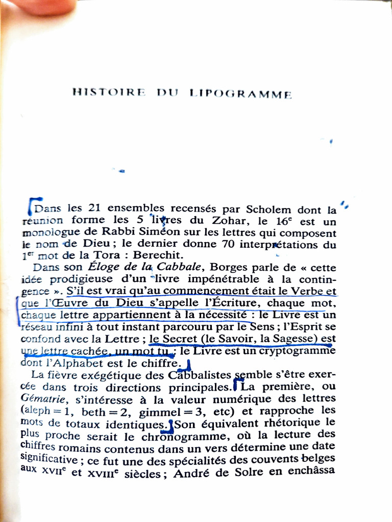 Histoire et définition du lipogramme | PDF | Écriture