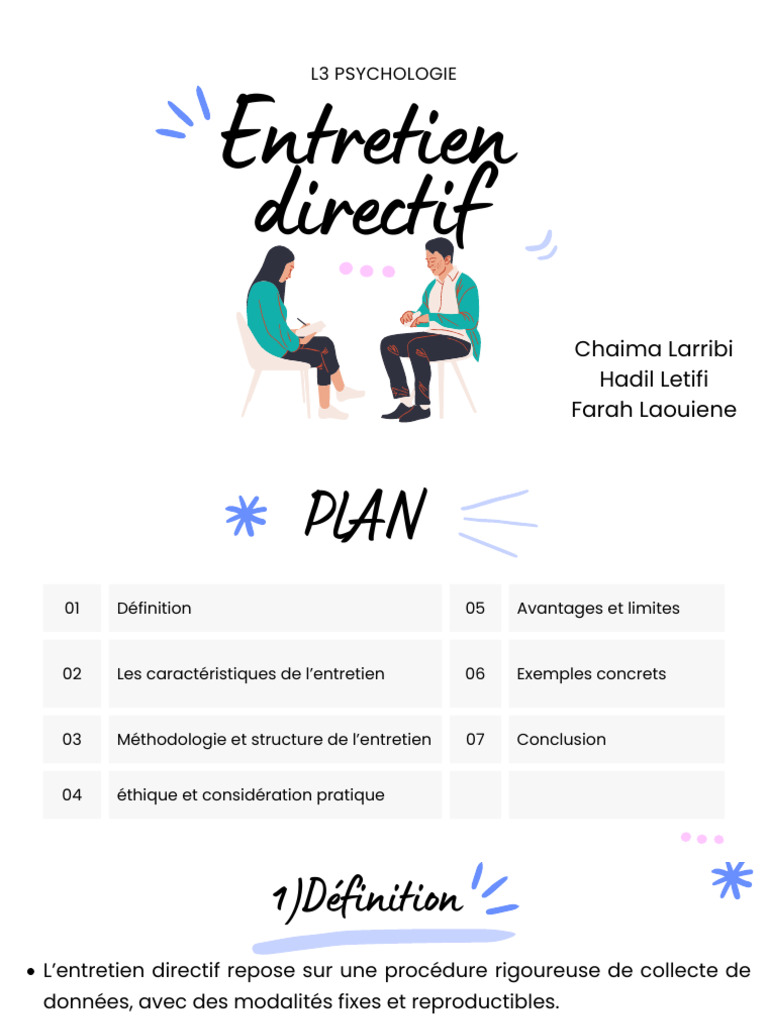 Entretien Directif : Méthodologie et Limites | PDF | Consentement ...