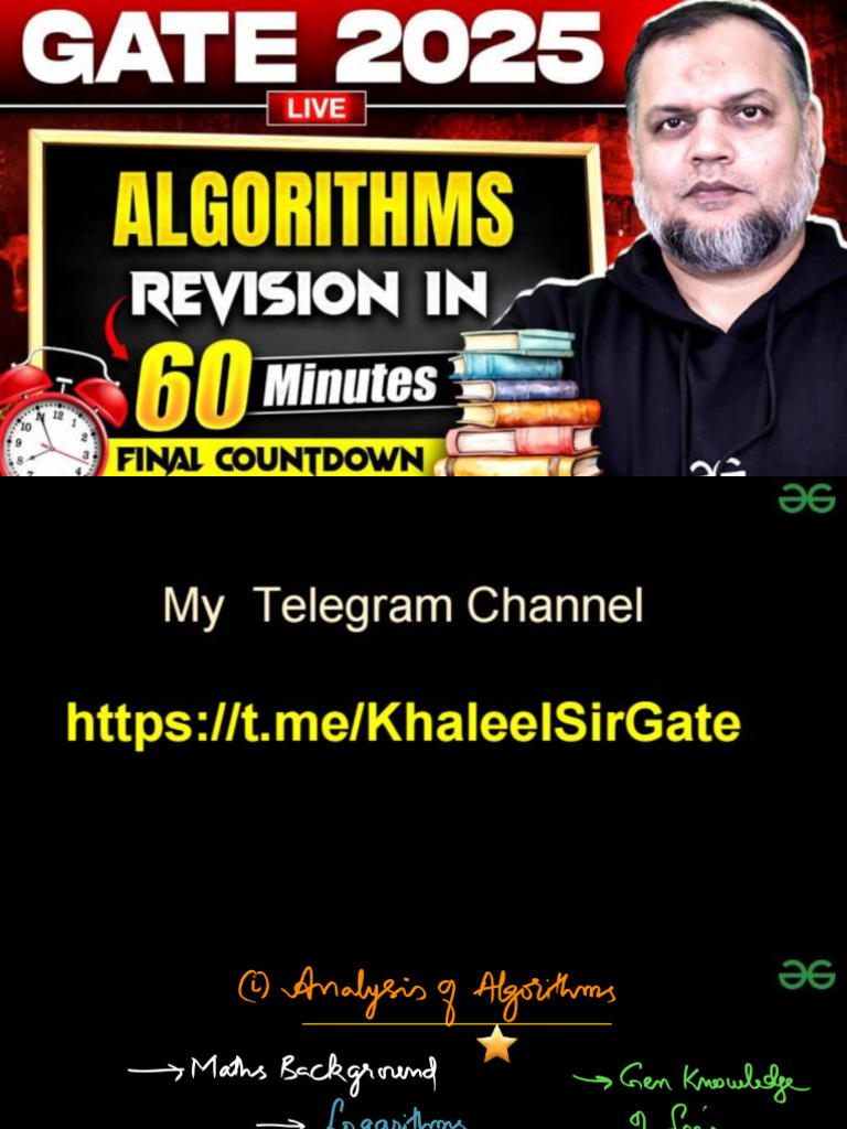 Algorithms 60 Min Revision | PDF