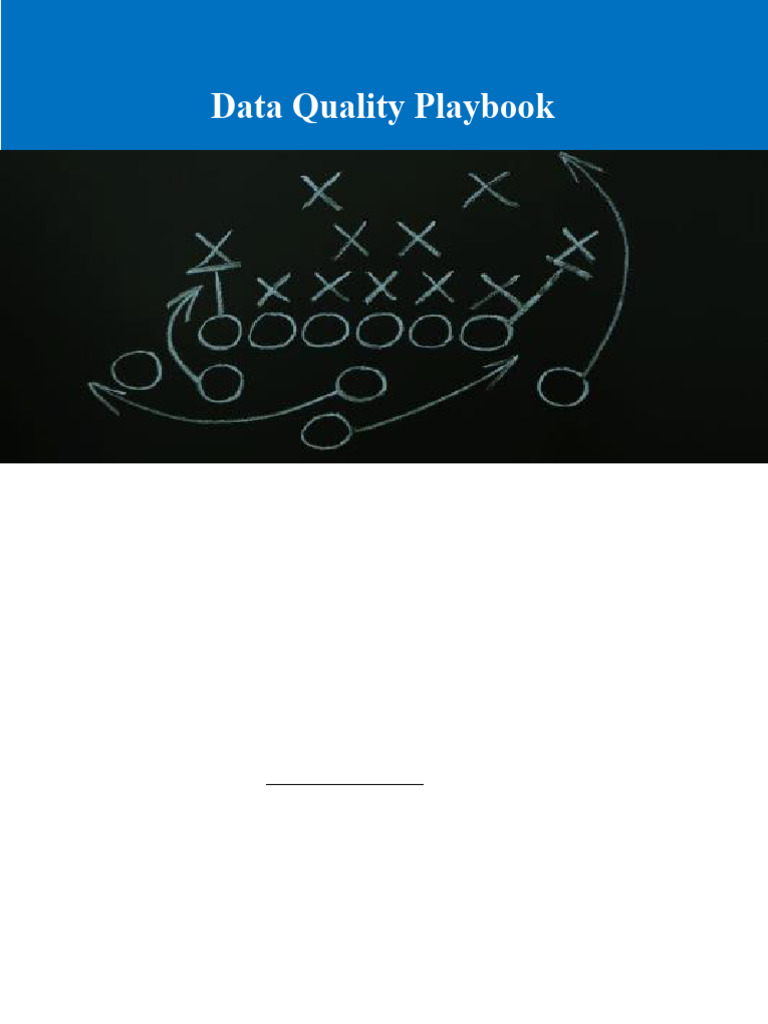 Data-Quality-Playbook-2018 | PDF | Risk | Office Of Management And Budget