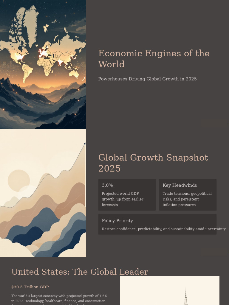 Global Economic Growth Insights 2025 | PDF | Economic Growth | Gross ...