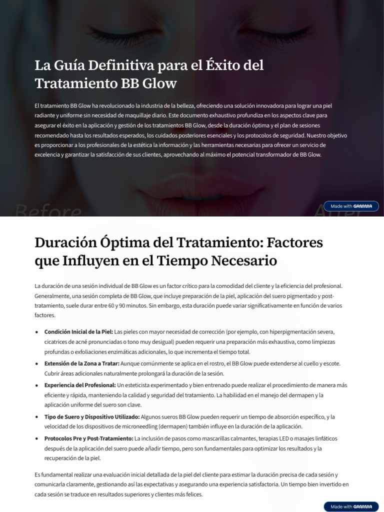 La Guia Definitiva para El Exito Del Tratamiento BB Glow | PDF ...