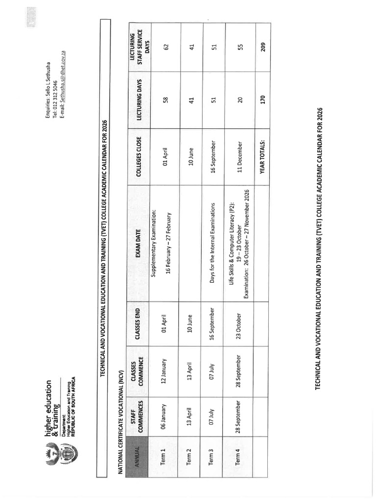2026 TVET COLLEGE CALENDAR SOUTH AFRICA PDF DOWNLOAD visual data 4